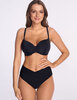 Плавки бразилиана с драпировкой Ava SF13/19 black