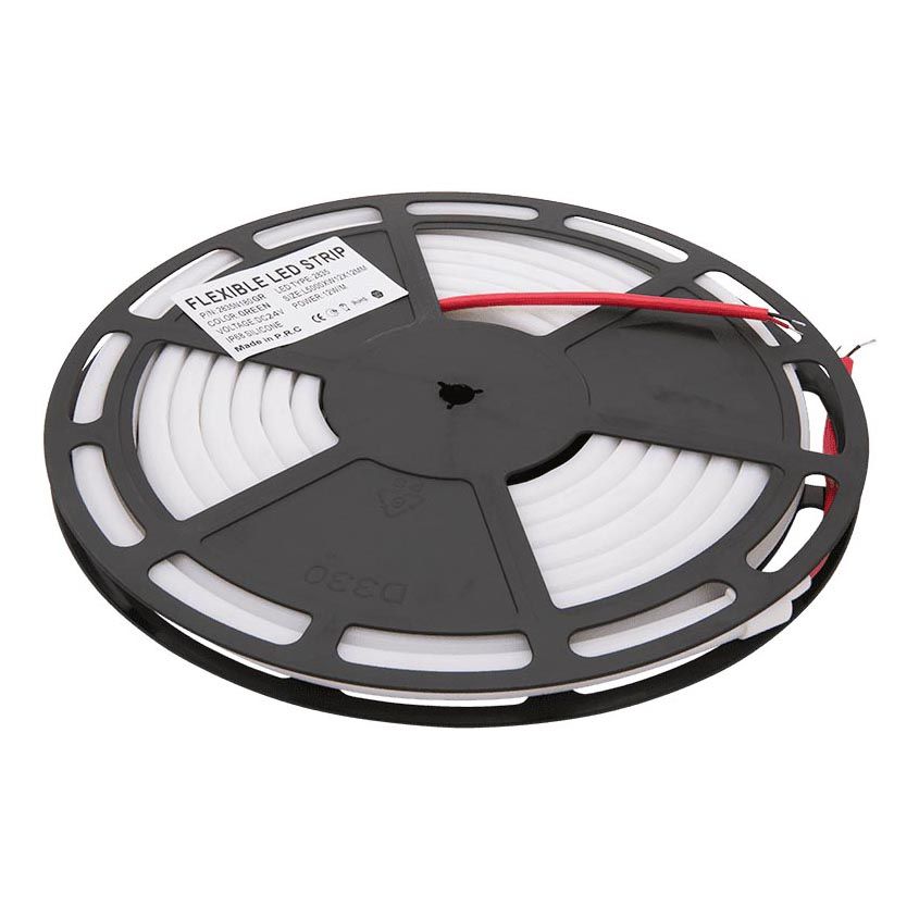 Гибкий неон SWG 12W/m 180LED/m 2835SMD зеленый 5M 001800
