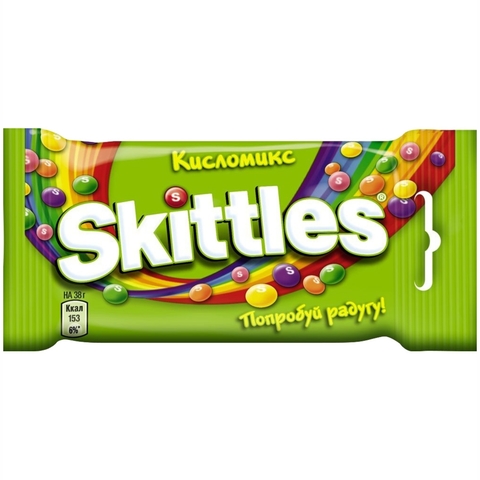 Драже SKITTLES Кисломикс 38 гр РОССИЯ