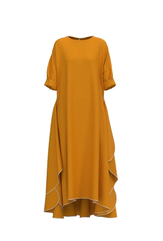 Алина. Платье женское льняное ассиметричное PL-42-5382
