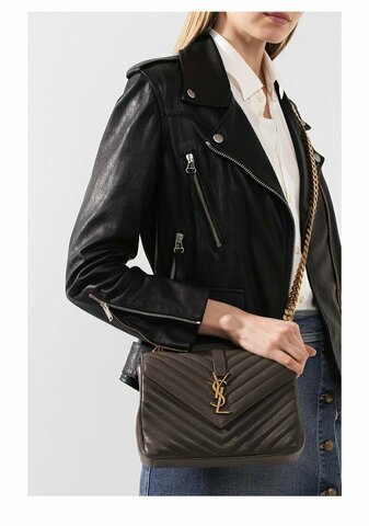 Сумка Saint Laurent College Monogram Medium серый