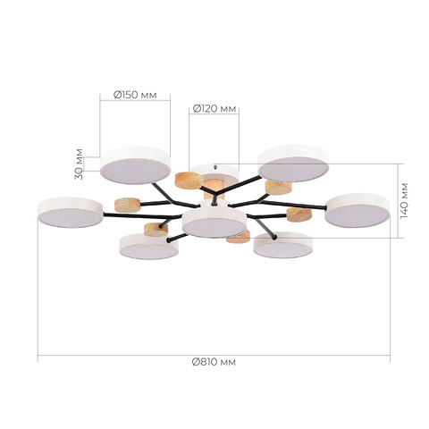 Светильник потолочный Evoluce Faema SLE6006-502-07