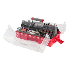 ЗУБР 242 предмета, 130 Вт, набор мини-насадок с гравером (ЗГ-130ЭК H242)