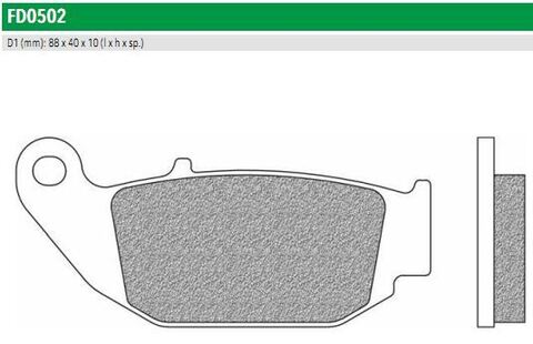 FD0502TS Тормозные колодки дисковые мото ROAD TOURING SINTERED (FDB2275ST)  NEWFREN