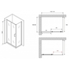 Abber Schwarzer Diamant AG30110B5-S60B5 Душевой уголок, 110x60x190