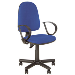 Кресло офисное Jupiter синее (ткань/пластик/металл)
