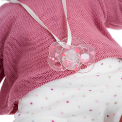 Munecas Antonio Juan Кукла Леонора в темно-розовом, озвученная (детский лепет), 34 см (7048)