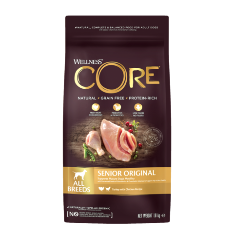 Wellness Core сухой корм для пожилых собак всех пород (индейка с курицей) 1,8кг