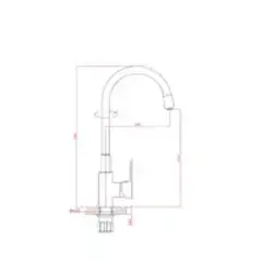 Смеситель для кухни Haiba HB70113-8 белый