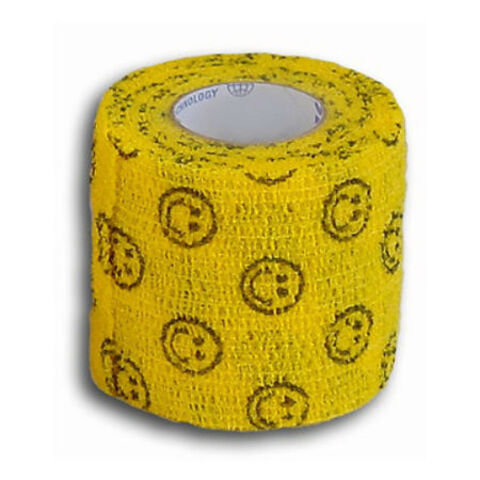 SMI FLEX-BANDAGE бинт самофиксирующийся желтый с улыбками 7,5 см.х 4,5 м