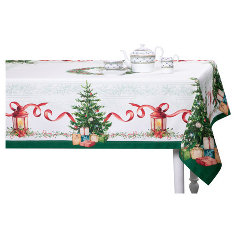 Скатерть прямоугольная 168х350см Mix&Match Home Елочка белая