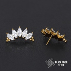 5K Bead Marquise v.2 IG Crystal PVD Yellow Б/Р