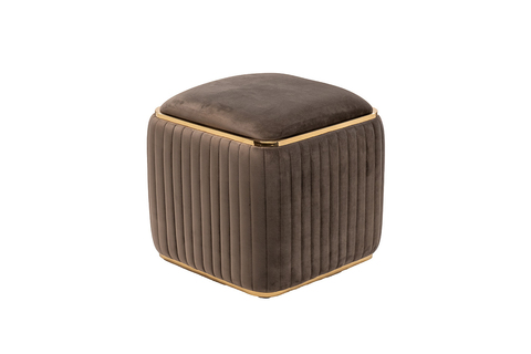 Пуф Garda Decor Glarus 102AN-PUF-1300-KOR коричневый