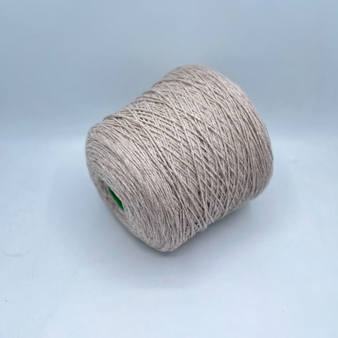 Бобинная пряжа (пр.Италия),200м/100гр. 100%Меринос, цвет-Бежевый меланж(2), арт-28459