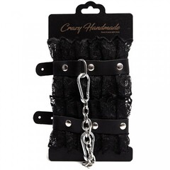 Наручники с черным кружевом