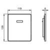 Ideal Standard P0114AA Панель смыва для писсуара сенсорная