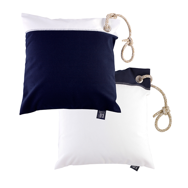 Cushion case set with filling / waterproof / blue navy