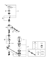 Смеситель для биде GROHE Eurosmart с донным клапаном, хром (32929003)