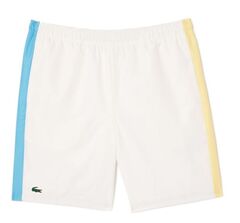 Теннисные шорты Lacoste Sportsuit Colour-Block Shorts - white/blue/yellow