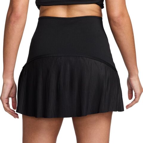 Теннисная юбка женская  Nike Dri-Fit Advantage Pleated Skirt - black/black/white