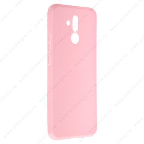 Накладка силиконовая Soft Touch ультра-тонкая для Huawei Mate 20 Lite розовый