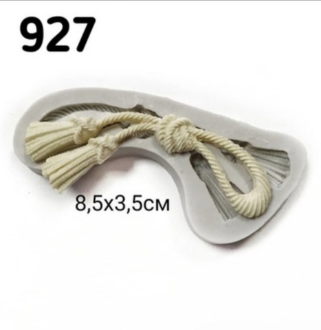 Молд Верёвка с кистями 8.5х3,5см, Арт.PO-0927, силикон