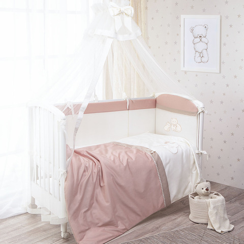 Комплект белья Котята 6 предметов цвет карамельный