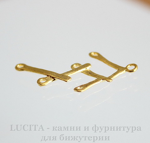 Коннектор (1-5) 29х19 мм (цвет - золото)