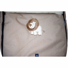 №S77 Exlusive Lion  melange fabric (бежевый)