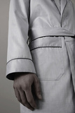 Длинный мужской халат серебряного цвета Zimmerli