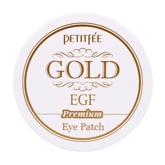 Petitfee Патчи гидрогелевые для глаз с золотом и EGF - Hydro gel eye patch gold & egf eye, 60шт