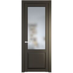 Межкомнатная дверь эмаль Profil Doors 2.2.2PD перламутр бронза остеклённая