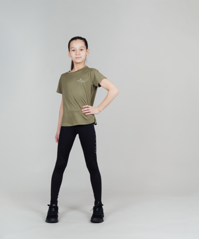 футболка NORDSKI Run Olive Jr NSJ419425