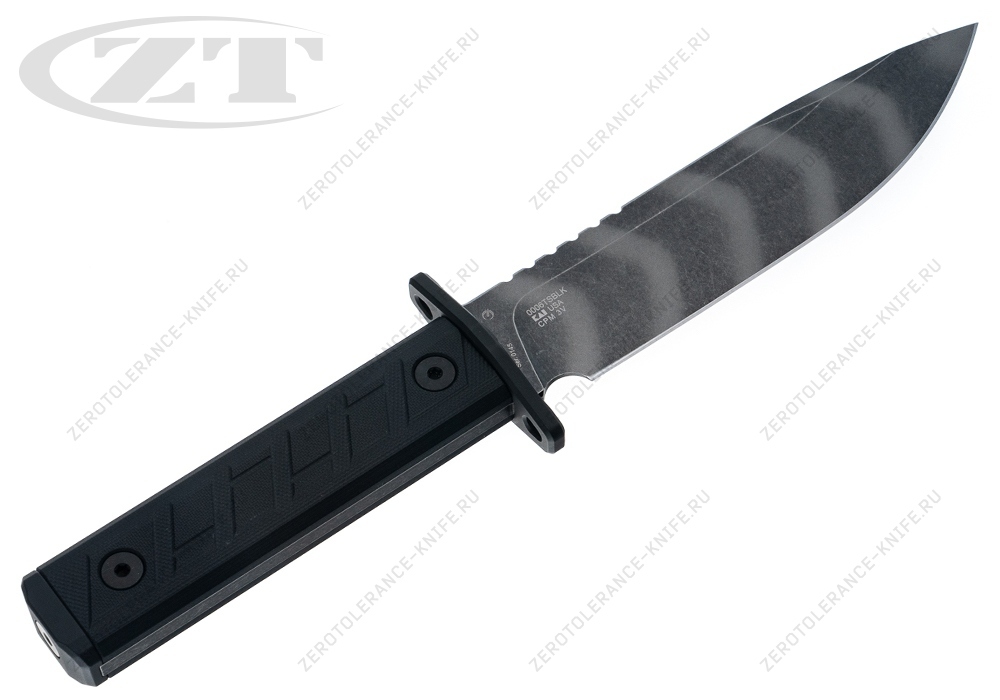 Нож Zero Tolerance 0006TSBLK Camo Tiger Stripe 3V FIXED - фотография 