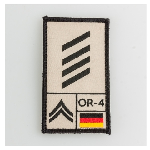 Café Viereck Rank Patch Stabsgefreiter sand