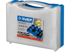 ЗУБР 6 шт, 33, 53, 67, 73 мм, карбид вольфрама, набор кольцевых коронок, Профессионал (33350-H6)