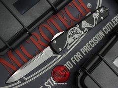Нож Microtech Ultratech 122-13DCS Death Card Standard S/E A+++ (Правый) - Memento Mori, клинок апокалиптик