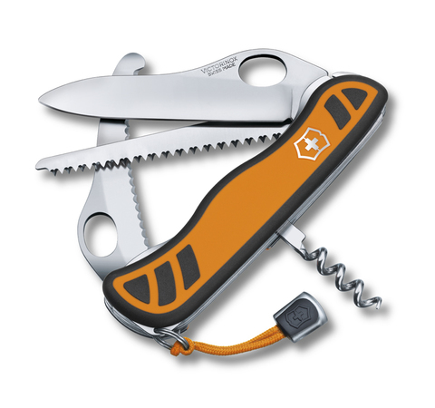 Нож Victorinox Hunter XT, 111 мм, 6 функций, с фиксатором лезвия, желтый