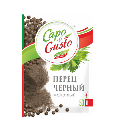 Capo di Gusto Перец черный молотый 50гр