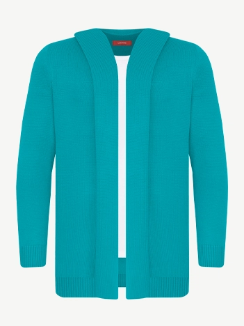 Кардиган с капюшоном из экохлопка