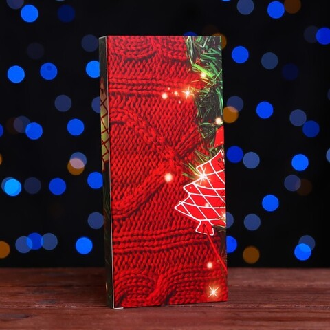 Подарочная коробка под плитку шоколада без окна 