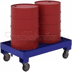 Поддон металлический для бочек ПДБ 2 (1356х846х217) без колес