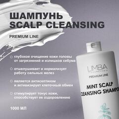 Limba Cosmetics Шампунь для кожи головы PREMIUM LINE MINT SCALP CLEANSING,1000мл (lmb25)