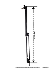 Пантограф (настольная стойка) для микрофона с поп-фильтром и ветрозащитой