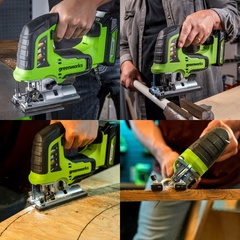 Лобзик Greenworks GD24JS120K4 24V (120 мм) аккумуляторный, с АКБ 4 А/ч и ЗУ