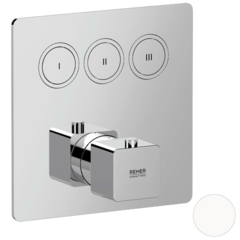 Remer AU99D3KBBO Смеситель термостатический для душа Remer Absolute AU99D3KBBO, белый матовый фото