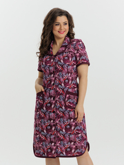 4572 Халат на пуговицах