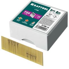 KRAFTOOL шпильки тип P0.6, 15 мм, калибр 23GA. 10 000 шт (31786-15)