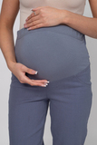 Брюки для беременных 16465 серо-голубой