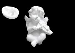 Силиконовый молд Ангел со скрипкой 2 D